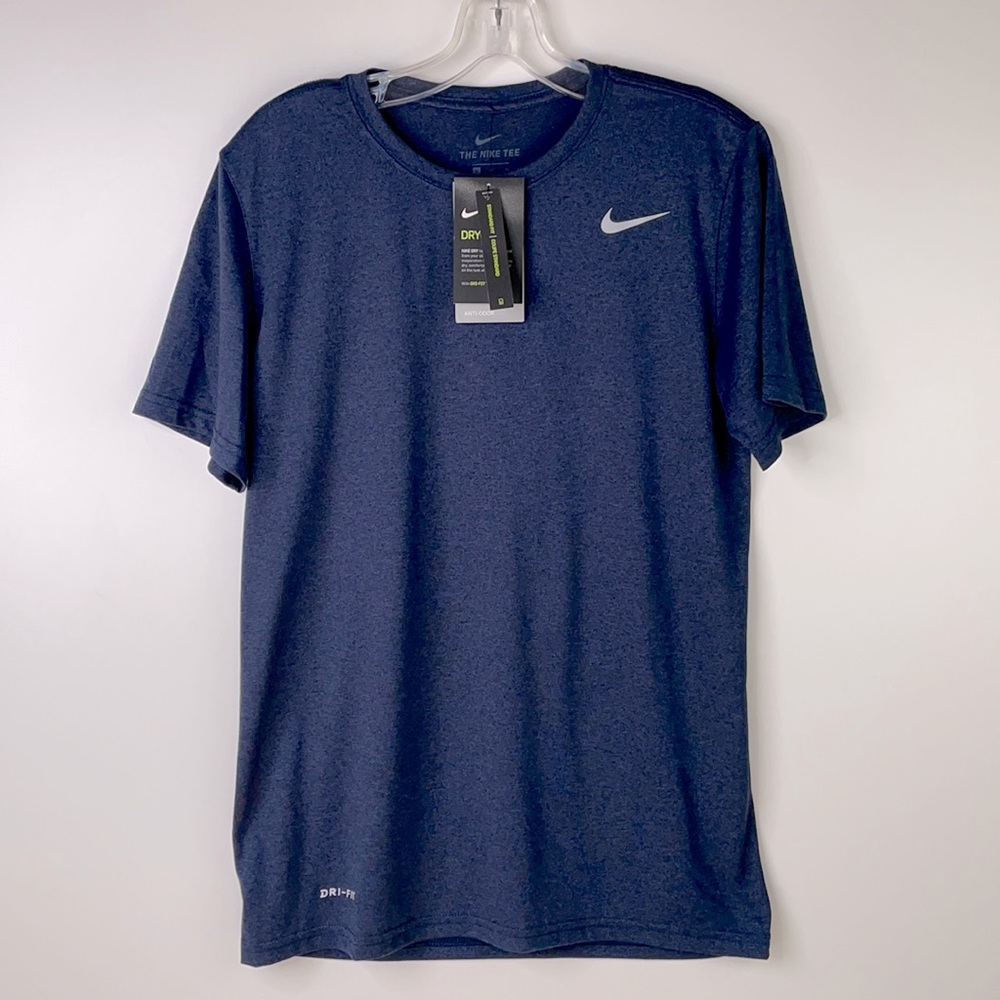 NEW Nike Size Small Blue Dri-Fit Short Sleeve Training Tee